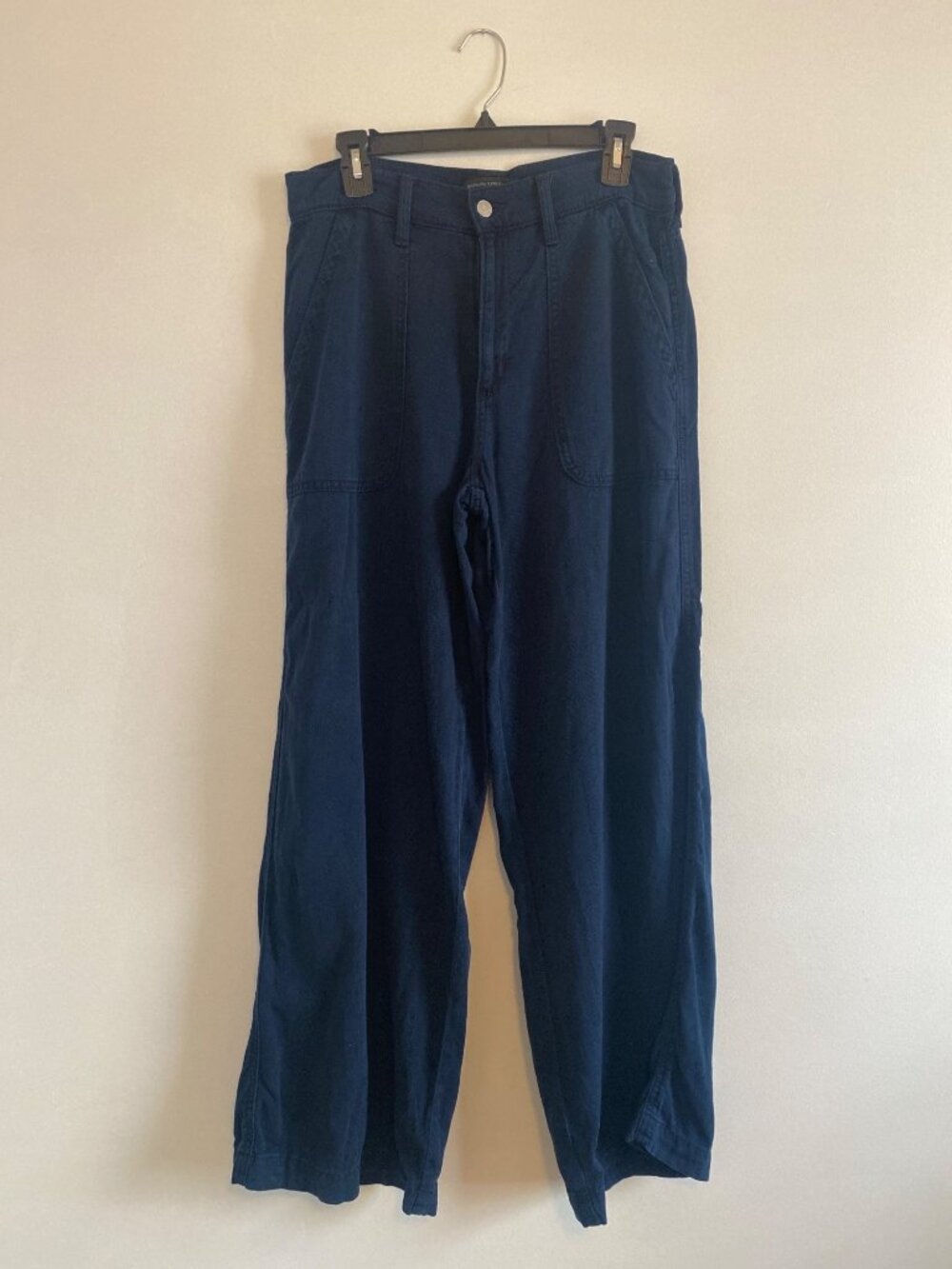 Banana Republic Women's Wide-Leg Jeans Navy Size 29/8 Regular Cotton Blend
